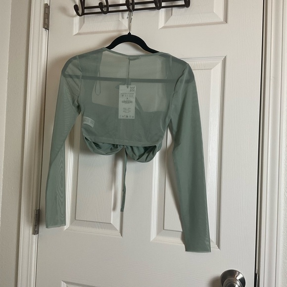 TULLE CROP TOP size medium NWT women - Picture 6 of 6